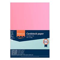 Florence • cardstock papier 216g glad a4 roze 10x - thumbnail