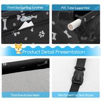 Nobleza Hondenmand auto - zwart - thumbnail