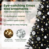 VidaXL Kerstboom met 150 led met standaard zwart 150 cm pvc - thumbnail