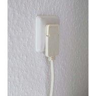 Brennenstuhl Comfort-Line Plus stekkerdoos met platte stekker 6-voudig wit 2m H05VV-F 3G1,5 - 1153320100 - thumbnail