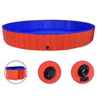VidaXL Hondenzwembad inklapbaar 300x40 cm pvc rood - thumbnail