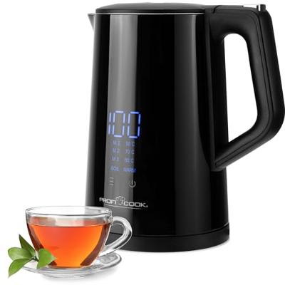 Profi Cook PC-WKS 1243 Waterkoker Aantal/Volume: 1.7 l Zwart