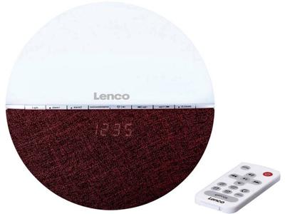 Lenco CRW-4 radio Klok Digitaal Bordeaux rood, Wit Lenco CRW-4 radio Klok Digitaal Bordeaux rood, Wit