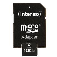 Micro SD geheugenkaart met adapter INTENSO 3413491 128 GB - thumbnail
