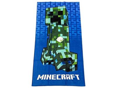 Minecraft strandlaken SSS blauw 70 x 140 cm Minecraft strandlaken SSS blauw 70 x 140 cm