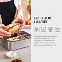 Black+Blum Sandwich Box Groot - 190x135x75mm - Oranje - thumbnail