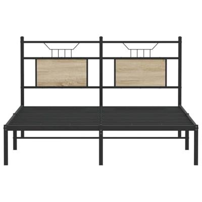 Bedframe zonder matras hout sonoma eikenkleurig 140x200 cm Bedframe zonder matras hout sonoma eikenkleurig 140x200 cm