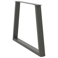 Eettafelpoten 2 st V-vormig 100x(72-73,3) cm staal antraciet - thumbnail