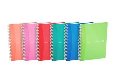 Spiraalblok oxford mycolours a5 lijn 180pag ass | 5 stuks