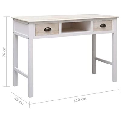 VidaXL Wandtafel 110x45x76 cm hout