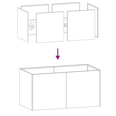 VidaXL Plantenbak 80x40x40 cm koudgewalst staal wit