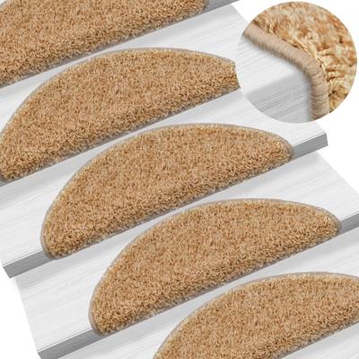 Trapmatten 10 st 65x21x4 cm Crme Halfrond Groot