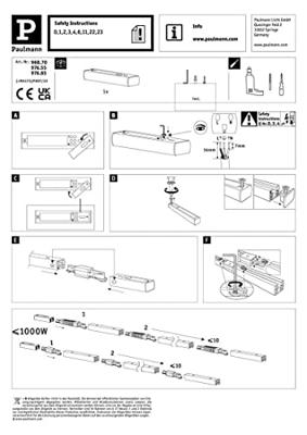 Paulmann 97685 230V-railsysteemcomponenten Voeding Wit Paulmann 97685 230V-railsysteemcomponenten Voeding Wit