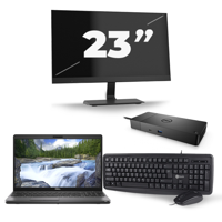 Dell Precision 3541 - Intel Core i7-9e Generatie - 15 inch - 16GB RAM - 256GB SSD - Windows 11 + 1x 23 inch Monitor - thumbnail