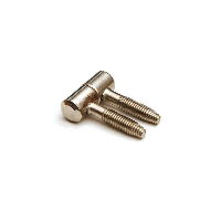 Meubelinboorpaumelle 11x29mm smal type staal vernikkeld - thumbnail