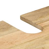 Wastafelkast 62x33x58 cm massief mangohout zwart - thumbnail