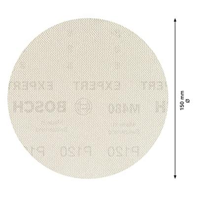 Bosch Accessories EXPERT M480 2608900691 Schuurnet voor excentrische schuurmachine Ongeperforeerd Korrelgrootte (num) 120 (Ø) 150 mm 5 stuk(s)