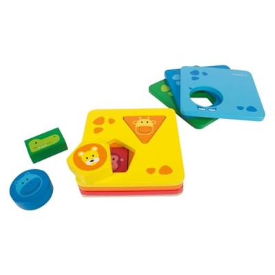 Beleduc houten stapeltoren met vormen