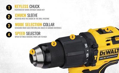 DeWalt DCD709NT Accu klopboormachine 18V Body | zonder accu&apos;s en lader in koffer - thumbnail