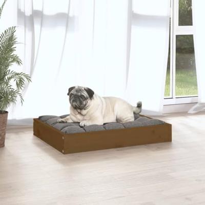 VidaXL Hondenmand 61,5x49x9 cm massief grenenhout honingbruin