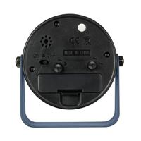 TFA Dostmann 60.1042.06 Tafelklok Kwarts Blauw Alarmtijden 1 Slepend uurwerk (geluidsloos) - thumbnail