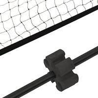VidaXL Tennisnet 500x100x87 cm polyester zwart en rood - thumbnail