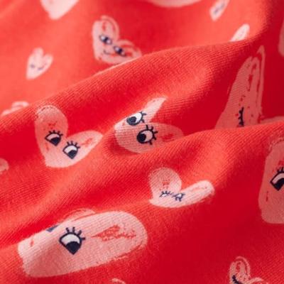 Kinderjumpsuit hartjesprint 92 rood