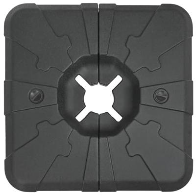 VidaXL Vrijhangende parasolvoet zwart 88,5 x 88,5 x 12 cm