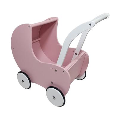 Hoge houten poppenwagen - Klassiek - Amelie Hoge houten poppenwagen - Klassiek - Amelie