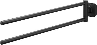 Handdoekrek Tiger Carv 2-armig Zwart