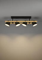 Eglo 4-lichts plafondlampHornwood-Z zwart - 900882 - thumbnail