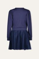 B.Nosy winter sweat jurk meisjes - navy blauw - Dasha - mesh rok - thumbnail