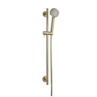 Luxe Glijstangset Cadans Wiesbaden Compleet Geborsteld Messing Goud - thumbnail