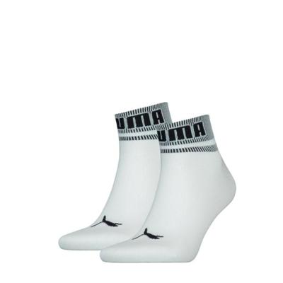 Puma Quarter Sokken New Heritage 2-pack Wit / Zwart-43/46 Puma Quarter Sokken New Heritage 2-pack Wit / Zwart-43/46