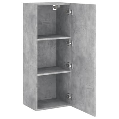 Tv-wandmeubel 40,5x30x102 cm bewerkt hout betongrijs - thumbnail