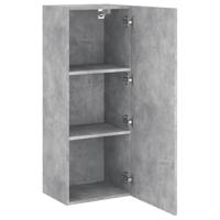 Tv-wandmeubel 40,5x30x102 cm bewerkt hout betongrijs - thumbnail