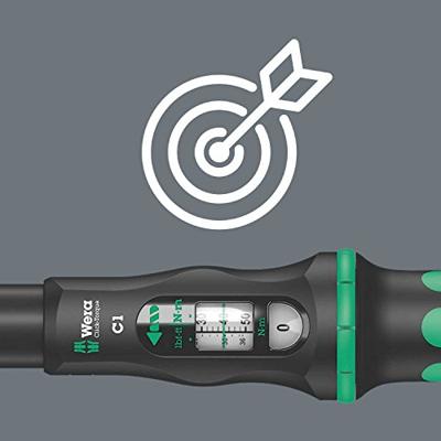 Wera Click-Torque C 1 draaimomentsleutel met omschakelratel, 1/2 duim, 10 - 50 Nm - 1 stuk(s) - 05075620001