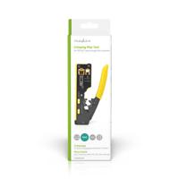 Krimptang | CAT5 / CAT5e / CAT6 / CAT6a / CAT7 / RJ12 / RJ45 | Snijden / Strippen / Tang | Soft-Touch / Staal | Geel / Zwart - thumbnail