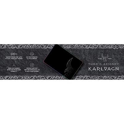 L33T Gaming 160405 karlvagn rgb gaming mousepad, medium-size, fast surface. 355 x 255 x 3 mm, black - thumbnail