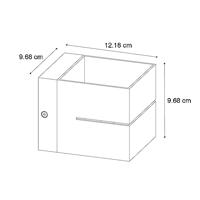 QAZQA Moderne wandlamp donkerbrons - Transfer Groove - thumbnail