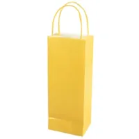 Wijntas met hengsel geel 32 cm | 144 stuks - thumbnail