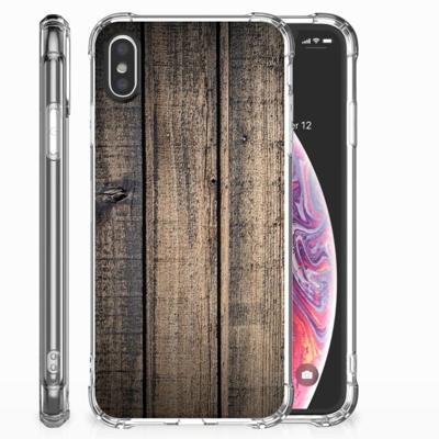 Apple iPhone X | Xs Stevig Telefoonhoesje Steigerhout Apple iPhone X | Xs Stevig Telefoonhoesje Steigerhout