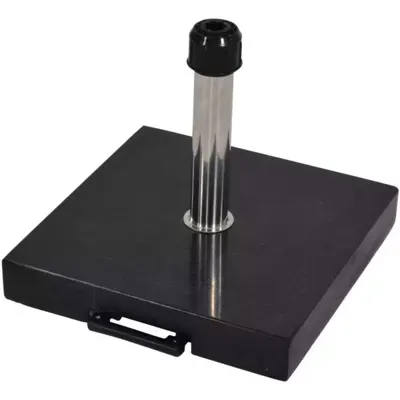 Parasolvoet 40kg graniet zwart met telescoop hendel