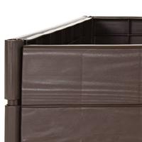 VidaXL Plantenbak verhoogd 120x120x20 cm polypropeen - thumbnail