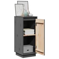 Dressoirs 2 st 31,5x34x75 cm massief grenenhout grijs - thumbnail