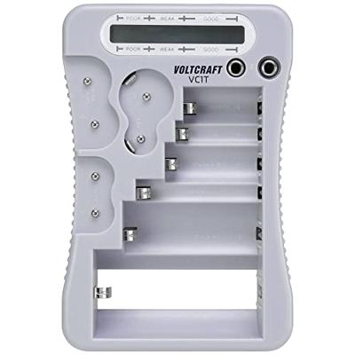 VOLTCRAFT Batterijtester VC1T Meetbereik (batterijtester) 1.5 V, 3 V, 6 V, 9 V Batterij VC-12613270 VOLTCRAFT Batterijtester VC1T Meetbereik (batterijtester) 1.5 V, 3 V, 6 V, 9 V Batterij VC-12613270