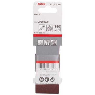 Bosch Accessories 2608606209 Schuurband Korrelgrootte (num) 180 (l x b) 305 mm x 40 mm 3 stuk(s) Bosch Accessories 2608606209 Schuurband Korrelgrootte (num) 180 (l x b) 305 mm x 40 mm 3 stuk(s)