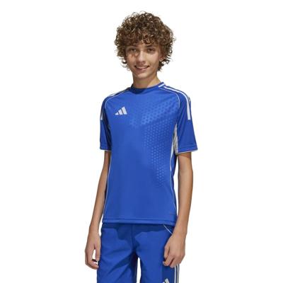 adidas Tiro 25 Competition Voetbalshirt Kids Blauw Wit adidas Tiro 25 Competition Voetbalshirt Kids Blauw Wit