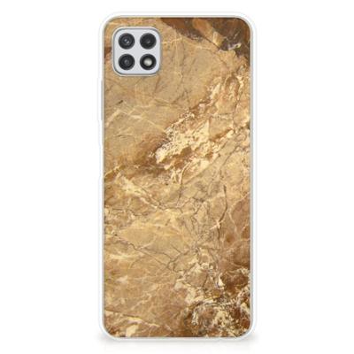 Samsung Galaxy A22 5G | TPU | Siliconen hoesje | Marmer Creme