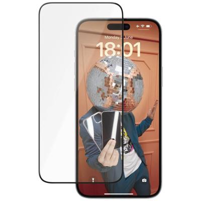 PanzerGlass Ceramic Protection Ultra-Wide Fit 2839 Screenprotector (glas) Apple IPhone 15 Plus 1 stuk(s) Krasvast, Anti-vingerafdruk